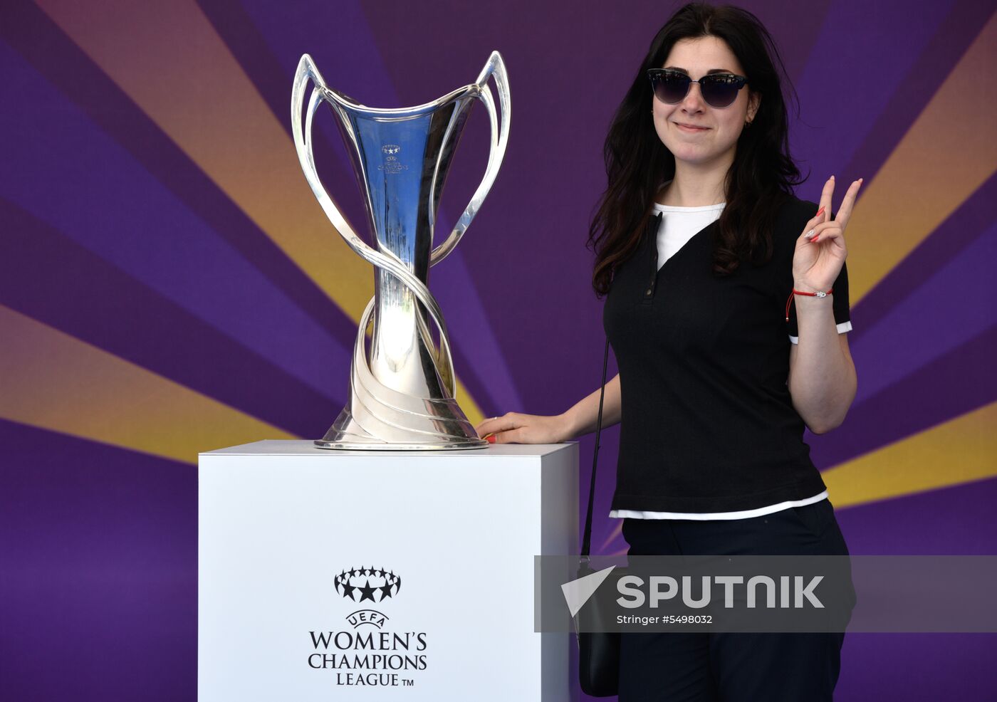 Champions League Trophy presentation in Kiev