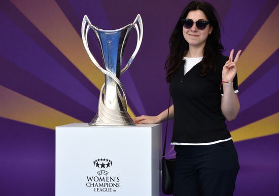 Champions League Trophy presentation in Kiev