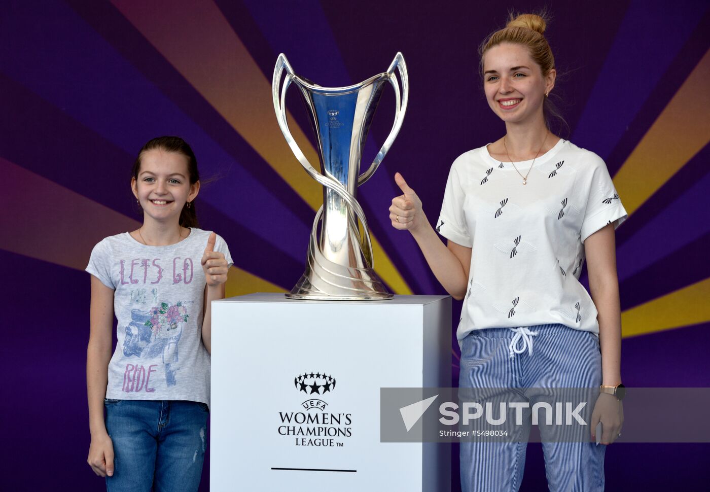 Champions League Trophy presentation in Kiev