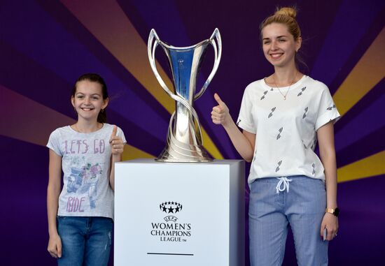 Champions League Trophy presentation in Kiev