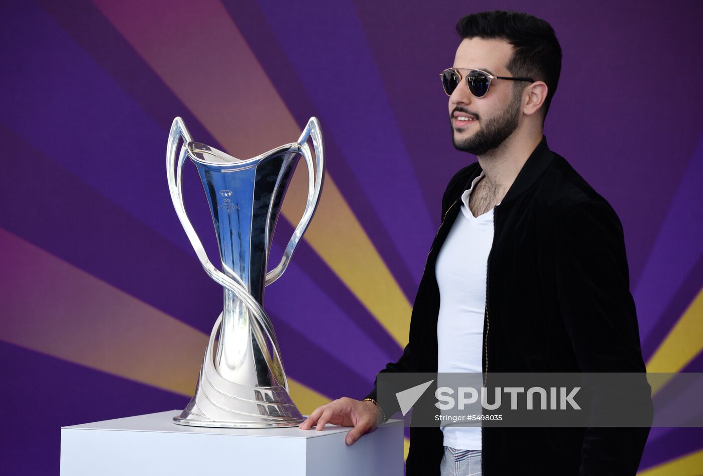 Champions League Trophy presentation in Kiev