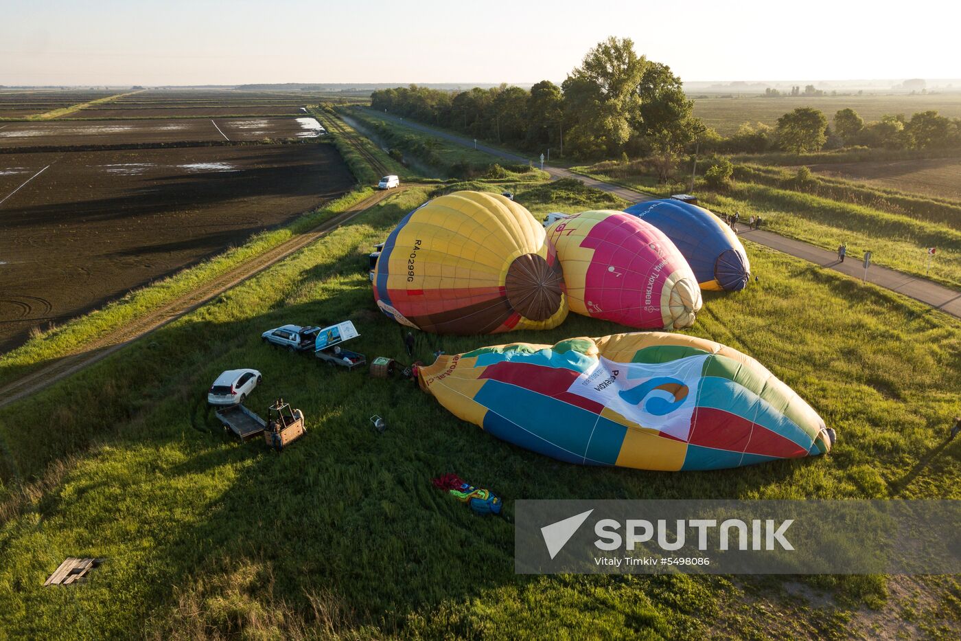 Hot air balloon festival in Krasnodar Territory