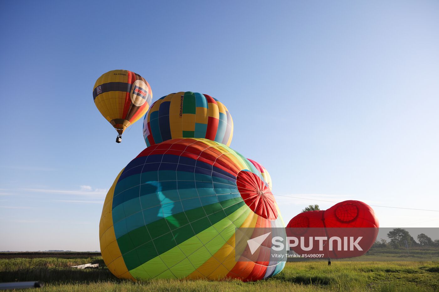 Hot air balloon festival in Krasnodar Territory