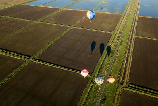 Hot air balloon festival in Krasnodar Territory