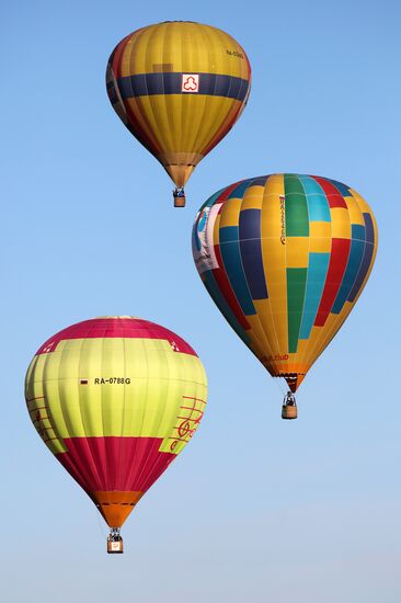 Hot air balloon festival in Krasnodar Territory