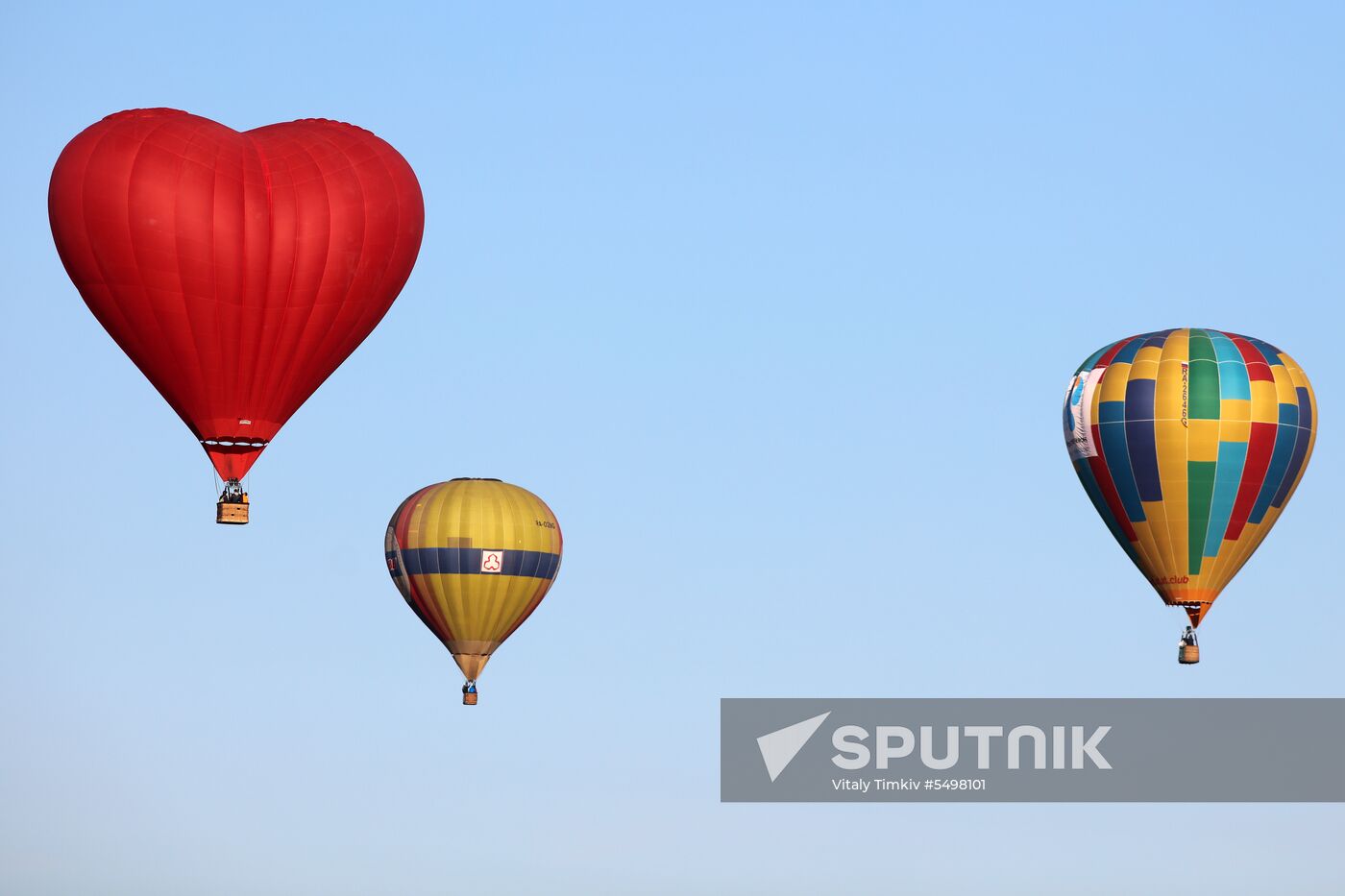 Hot air balloon festival in Krasnodar Territory