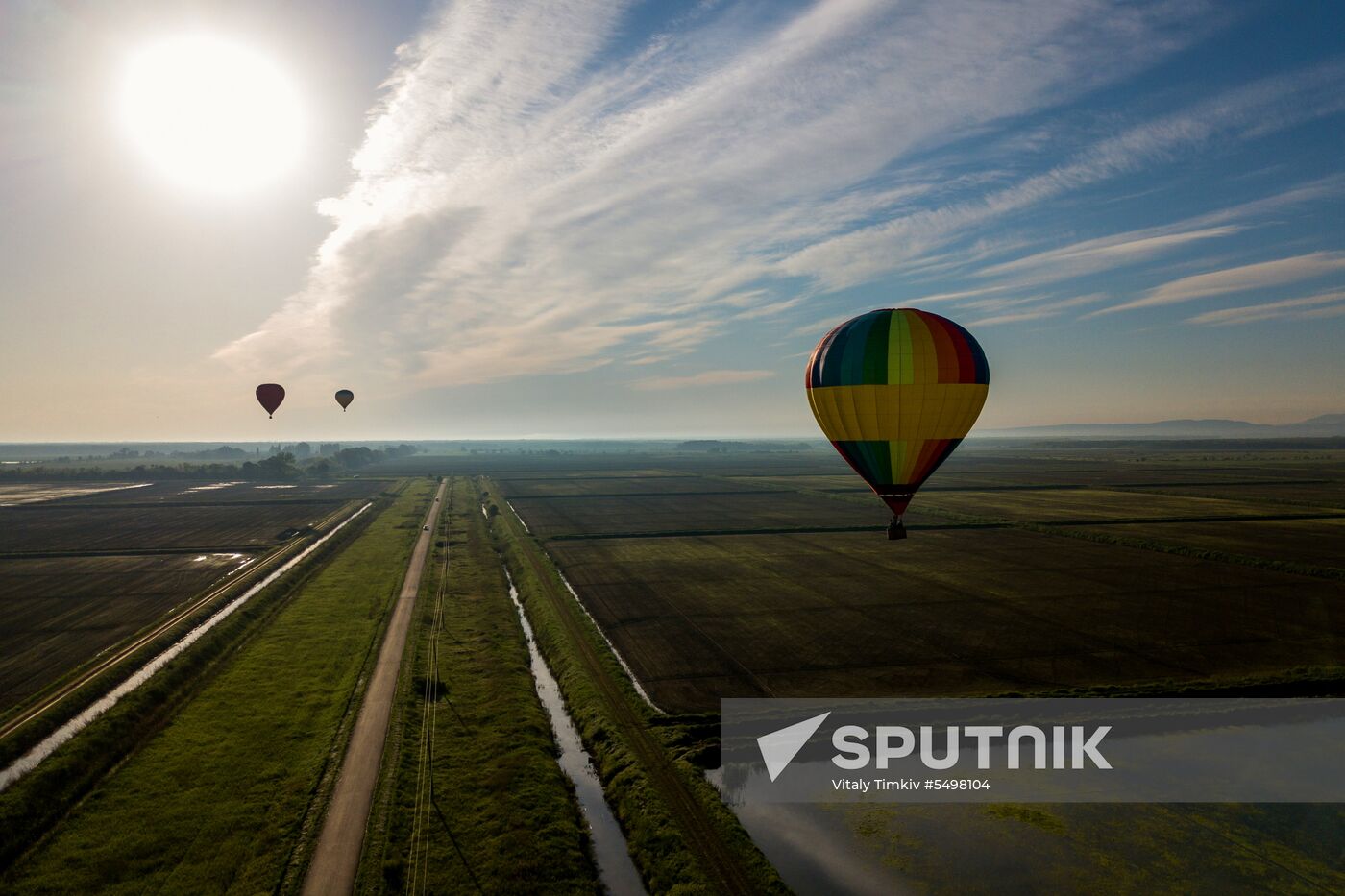 Hot air balloon festival in Krasnodar Territory