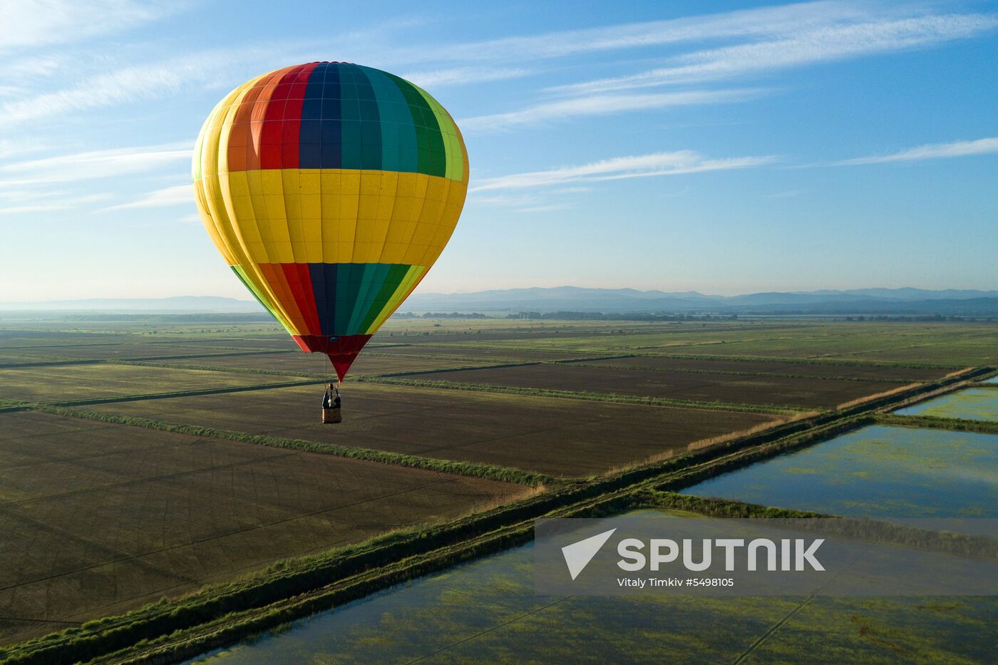 Hot air balloon festival in Krasnodar Territory