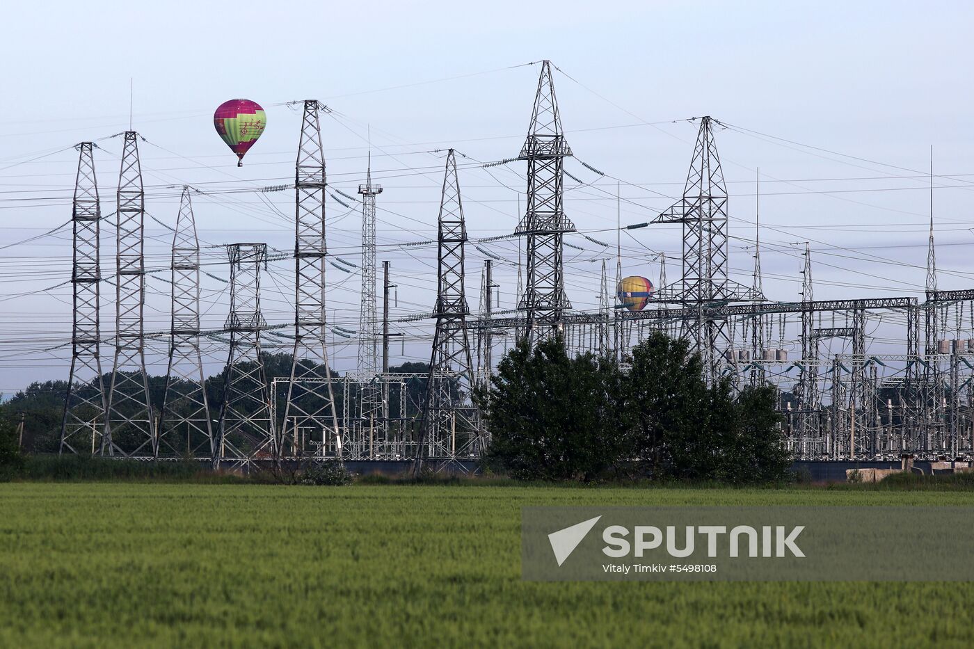 Hot air balloon festival in Krasnodar Territory