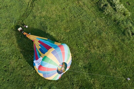 Hot air balloon festival in Krasnodar Territory