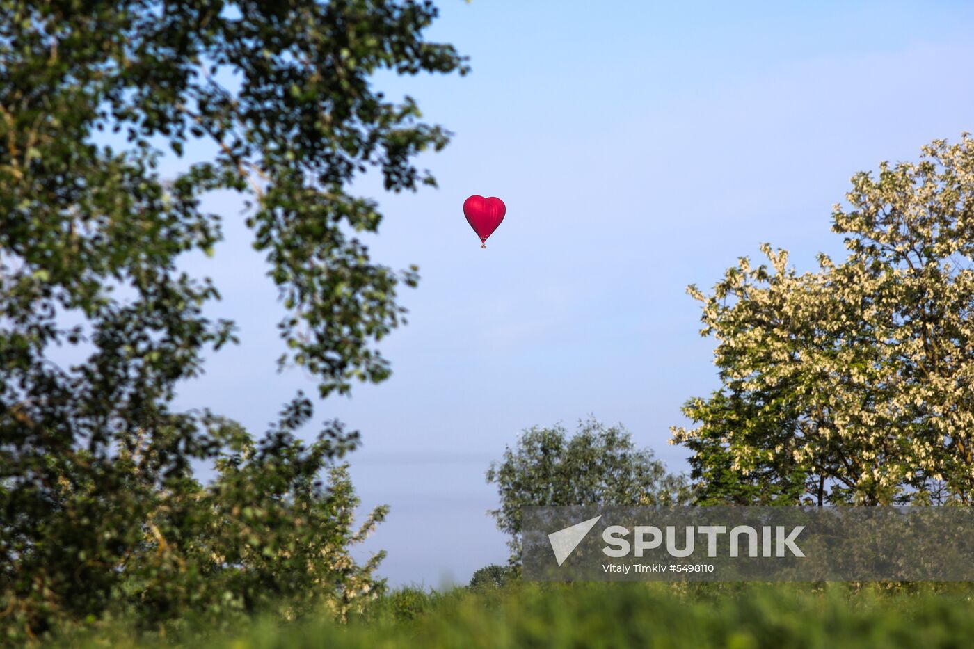 Hot air balloon festival in Krasnodar Territory