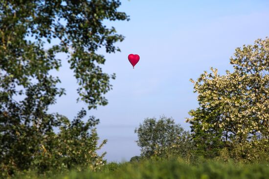 Hot air balloon festival in Krasnodar Territory