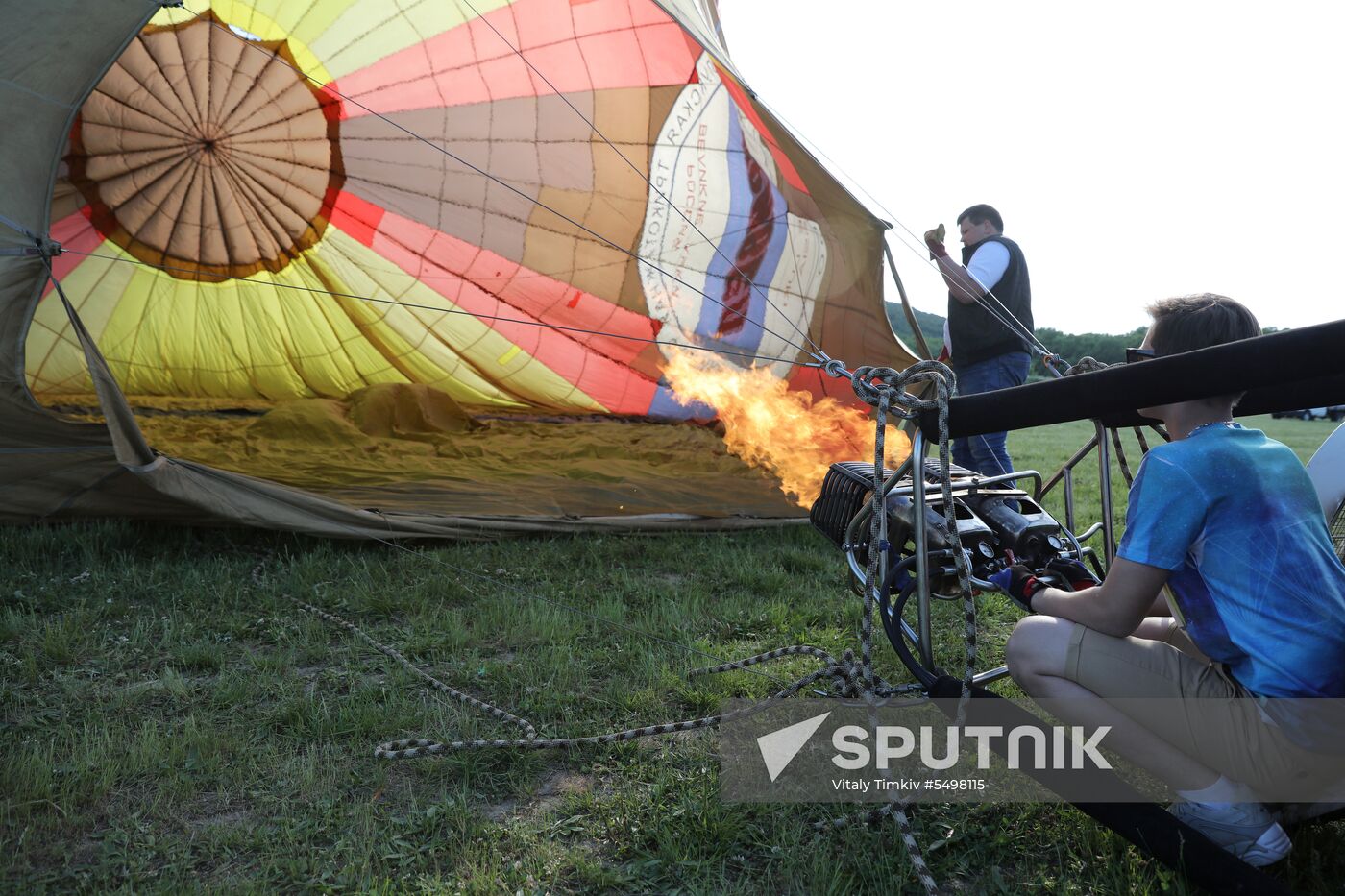 Hot air balloon festival in Krasnodar Territory