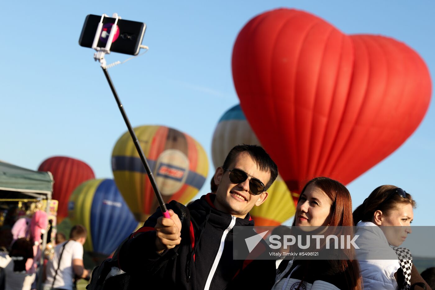 Hot air balloon festival in Krasnodar Territory