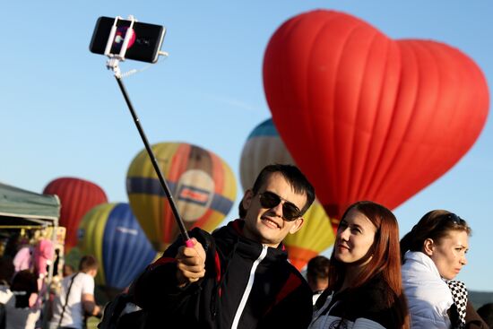 Hot air balloon festival in Krasnodar Territory