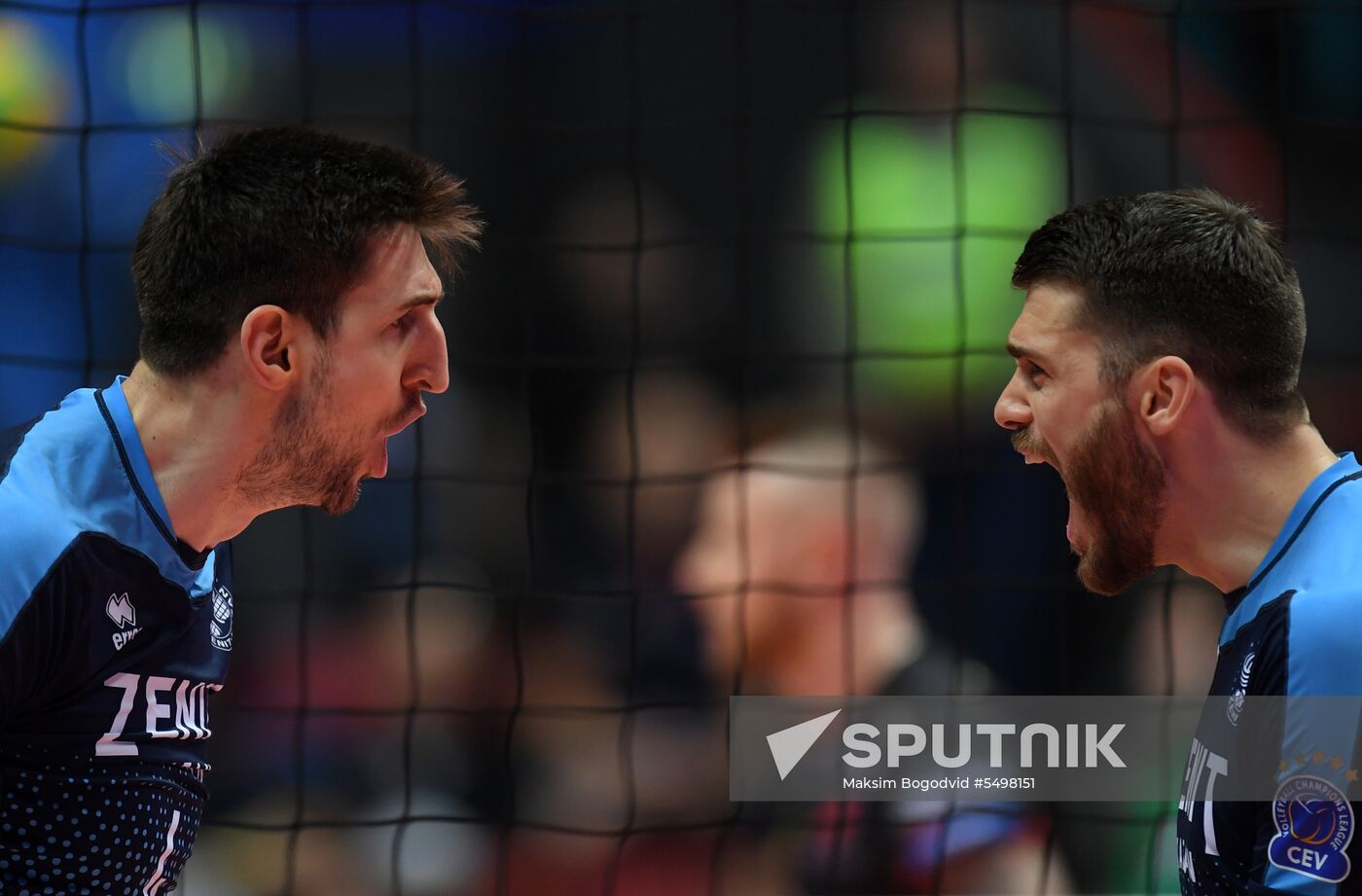 Volleyball. Final of the Four. Perugia vs. Zenit-Kazan