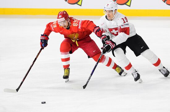 Ice Hockey World Championship. Russia vs. Switzerland