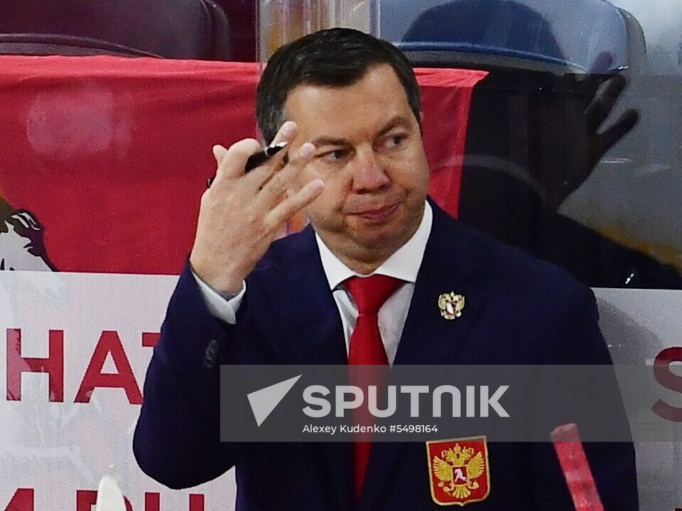 Ice Hockey World Championship. Russia vs. Switzerland