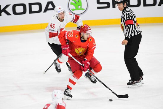 Ice Hockey World Championship. Russia vs. Switzerland