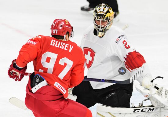 Ice Hockey World Championship. Russia vs. Switzerland