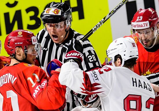 Ice Hockey World Championship. Russia vs. Switzerland