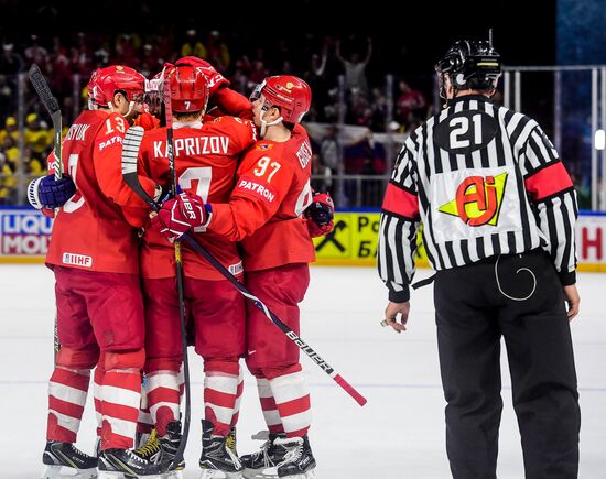 Ice Hockey World Championship. Russia vs. Switzerland