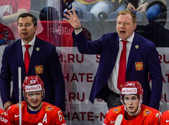 Ice Hockey World Championship. Russia vs. Switzerland