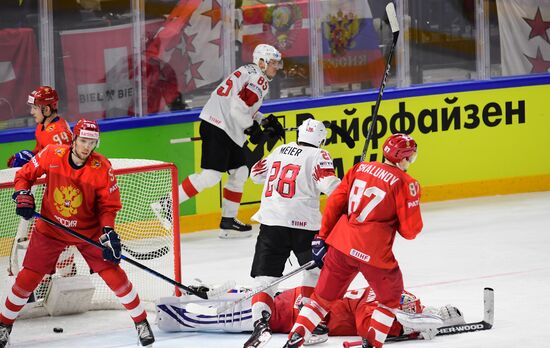 Ice Hockey World Championship. Russia vs. Switzerland