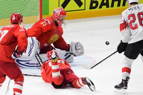 Ice Hockey World Championship. Russia vs. Switzerland