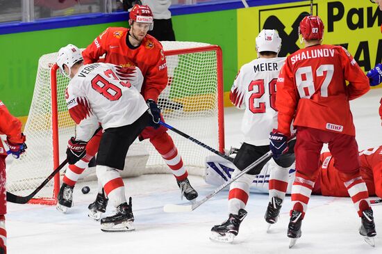 Ice Hockey World Championship. Russia vs. Switzerland