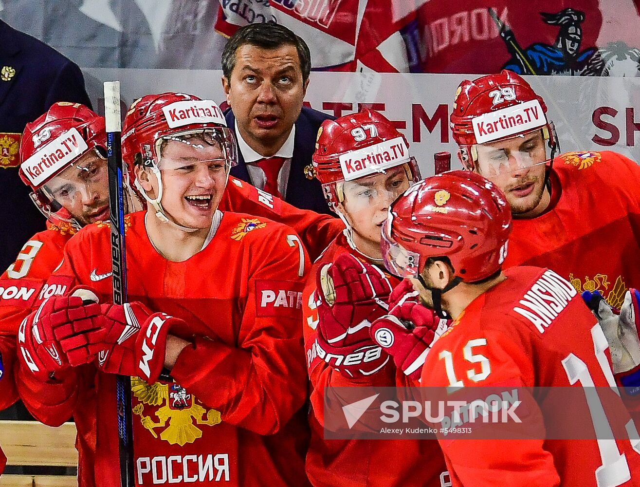 Ice Hockey World Championship. Russia vs. Switzerland