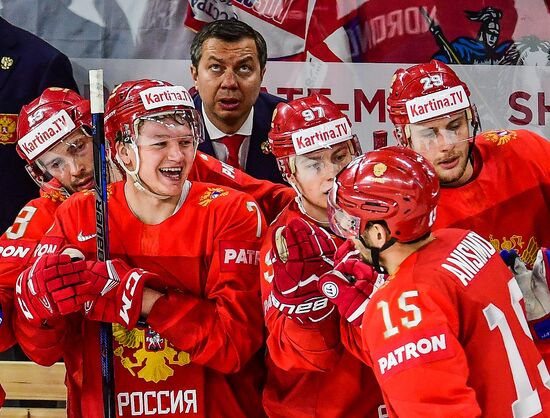 Ice Hockey World Championship. Russia vs. Switzerland