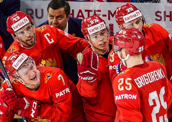 Ice Hockey World Championship. Russia vs. Switzerland