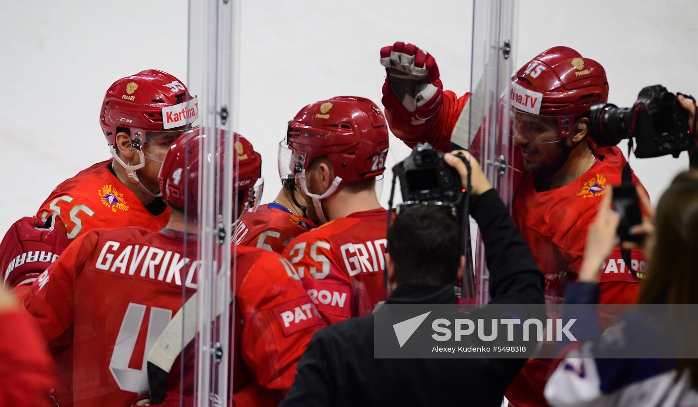 Ice Hockey World Championship. Russia vs. Switzerland