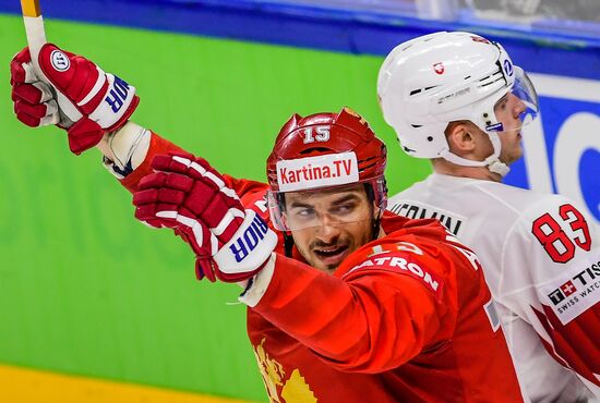 Ice Hockey World Championship. Russia vs. Switzerland