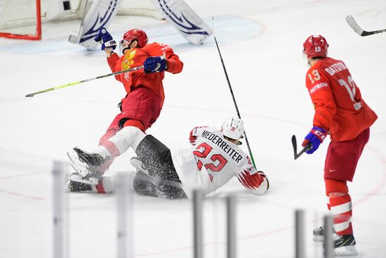Ice Hockey World Championship. Russia vs. Switzerland