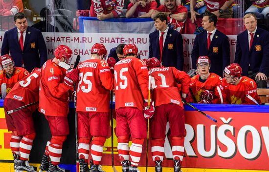 Ice Hockey World Championship. Russia vs. Switzerland