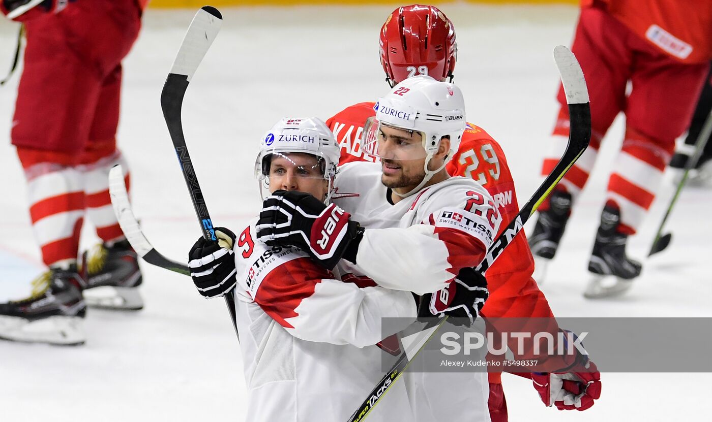 Ice Hockey World Championship. Russia vs. Switzerland