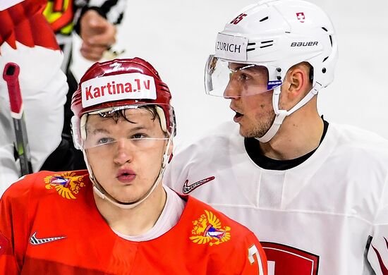 Ice Hockey World Championship. Russia vs. Switzerland