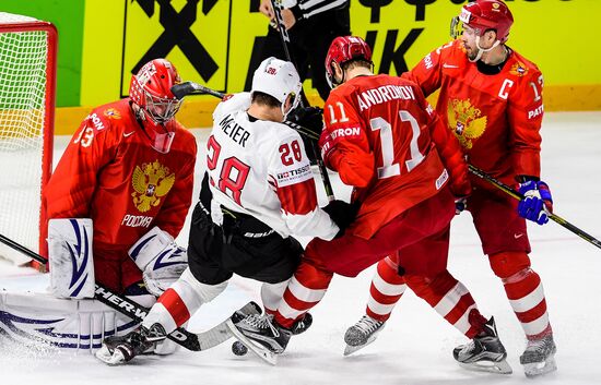 Ice Hockey World Championship. Russia vs. Switzerland