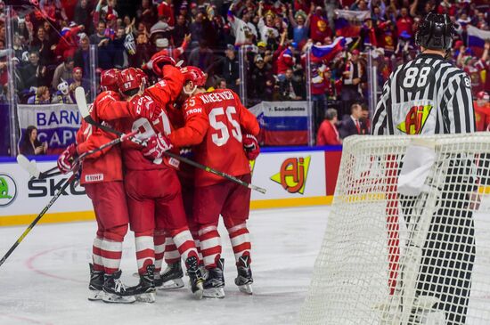 Ice Hockey World Championship. Russia vs. Switzerland
