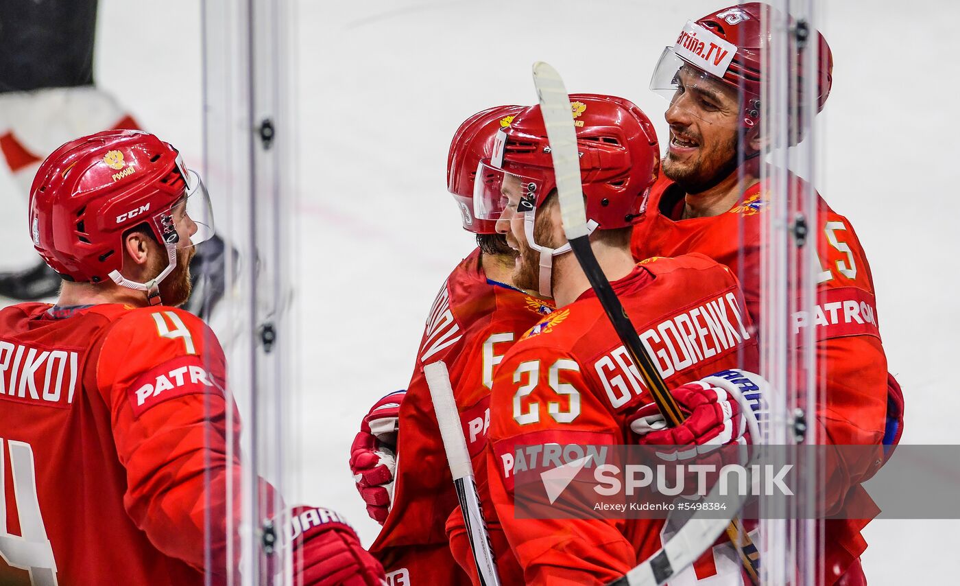 Ice Hockey World Championship. Russia vs. Switzerland