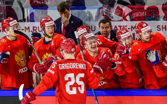 Ice Hockey World Championship. Russia vs. Switzerland