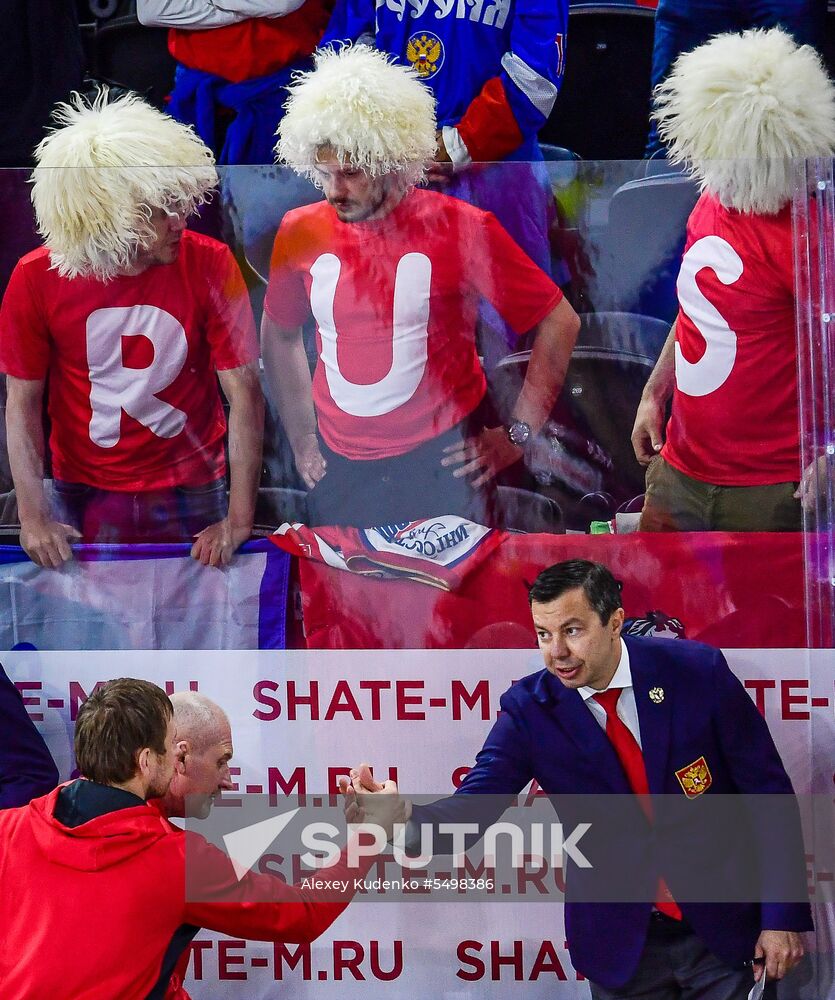 Ice Hockey World Championship. Russia vs. Switzerland