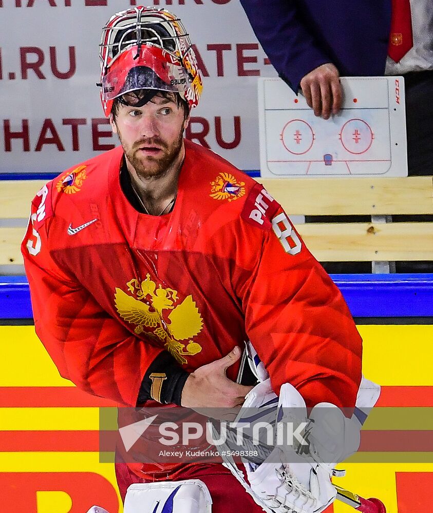 Ice Hockey World Championship. Russia vs. Switzerland