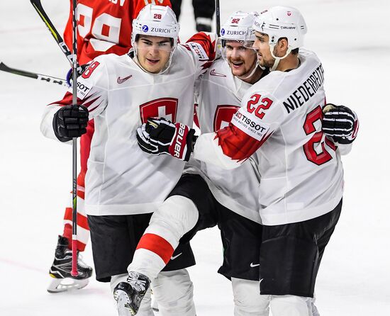 Ice Hockey World Championship. Russia vs. Switzerland