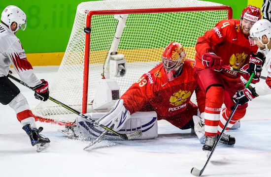 Ice Hockey World Championship. Russia vs. Switzerland