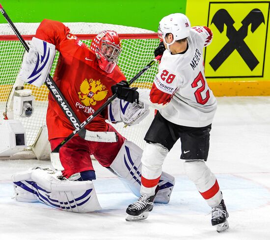 Ice Hockey World Championship. Russia vs. Switzerland
