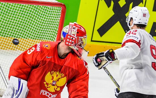 Ice Hockey World Championship. Russia vs. Switzerland