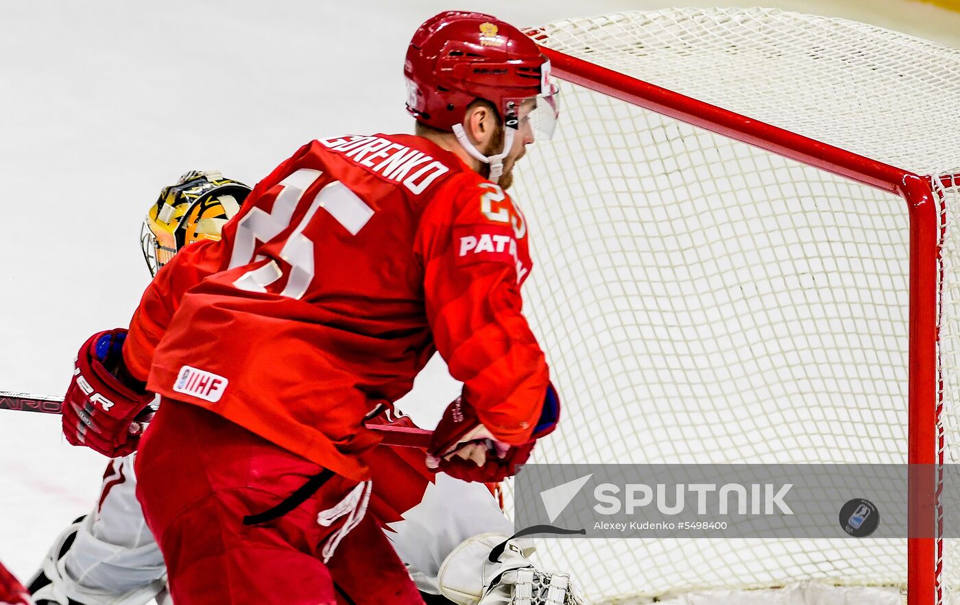 Ice Hockey World Championship. Russia vs. Switzerland